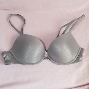 Victoria's Secret Shimmer Padded Plunge Bra 34A